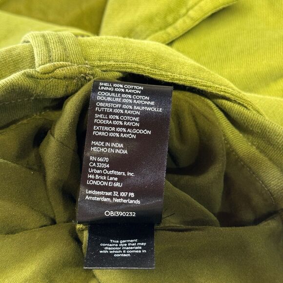 Free People Rebel Knit Green Moto Jacket SZ S NEW Oversized Slouchy Baggy Cotton - Picture 12 of 13